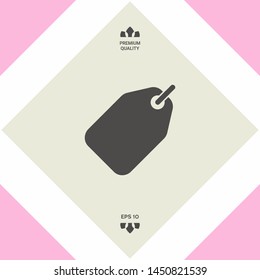 Tag icon symbol. Graphic elements for your design