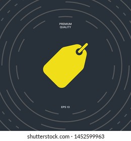 Tag icon symbol. Graphic elements for your design