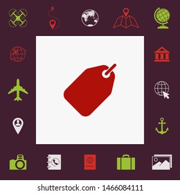 Tag icon symbol. Graphic elements for your design
