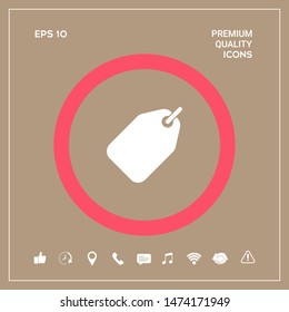 Tag icon symbol. Graphic elements for your design