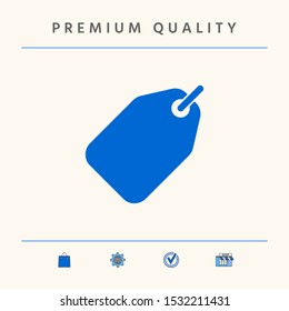 Tag icon symbol. Graphic elements for your design