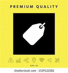 Tag icon symbol. Graphic elements for your design