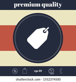 Tag icon symbol. Graphic elements for your design