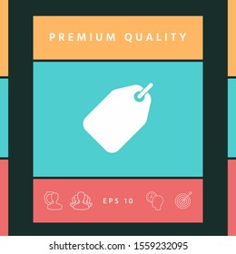 Tag icon symbol. Graphic elements for your design