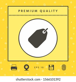 Tag icon symbol. Graphic elements for your design