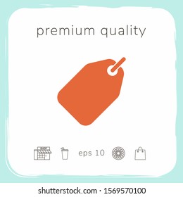 Tag icon symbol. Graphic elements for your design