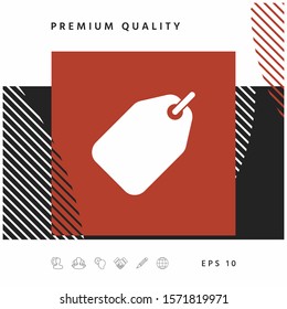 Tag icon symbol. Graphic elements for your design