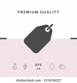 Tag icon symbol. Graphic elements for your design