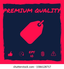 Tag icon symbol. Graphic elements for your design