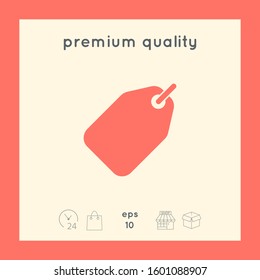 Tag icon symbol. Graphic elements for your design