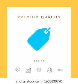 Tag icon symbol. Graphic elements for your design