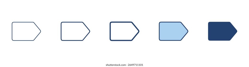 Tag icon Symbol set collection