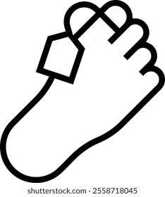 tag icon. Thin linear style design isolated on white background