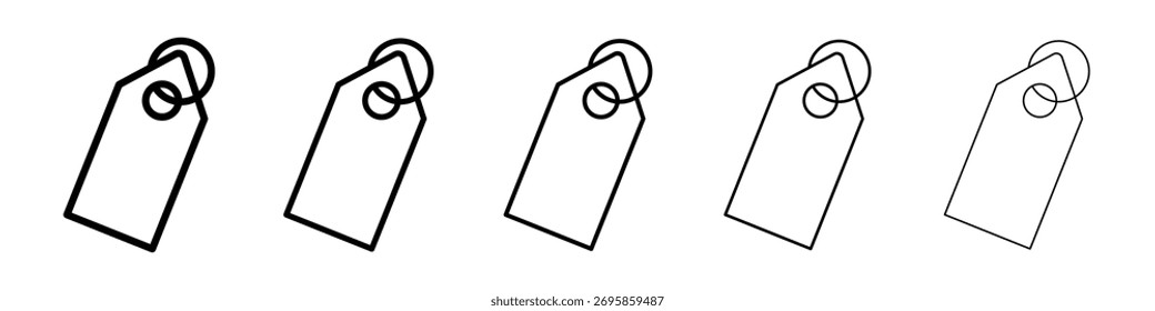 Icono de etiqueta Ilustración de Arte vectorial