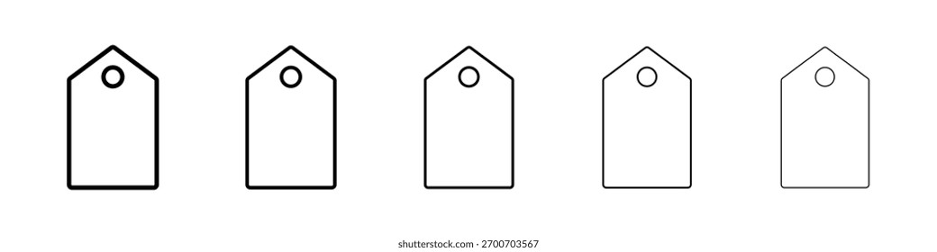 Icono de etiqueta Ilustración de Arte vectorial