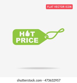 Tag icon. Vector concept illustration for design.