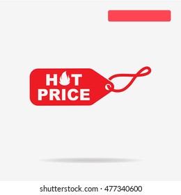 Tag icon. Vector concept illustration for design.