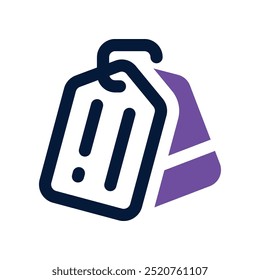 tag icon. vector dual tone icon for your website, mobile, presentation, and logo design.