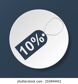 tag icon, Vector flat Illustrator EPS 10