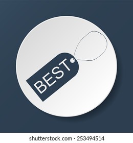 tag icon, Vector flat Illustrator EPS 10