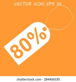 tag icon, Vector flat Illustrator EPS 10