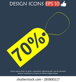 tag icon, Vector flat Illustrator EPS 10