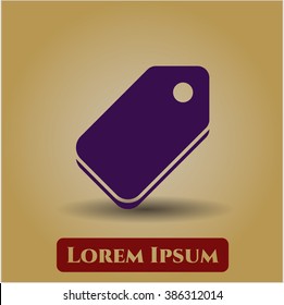 Tag icon vector illustration