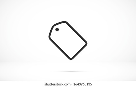 tag icon, vector illustration. Flat design style