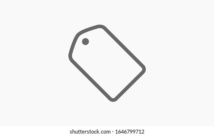 tag icon, vector illustration. Flat design style
