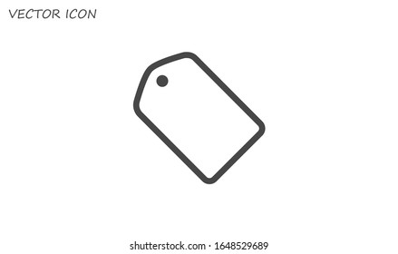 tag icon, vector illustration. Flat design style