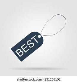 tag icon, vector illustration. Flat design style.