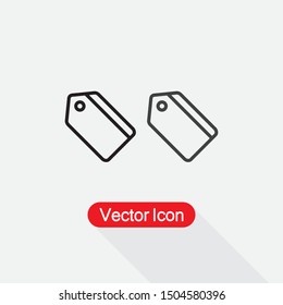 Tag Icon Vector Illustration On Light Gray Background Eps10