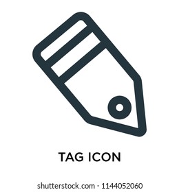 Tag icon vector isolated on white background for your web and mobile app design, Tag logo concept