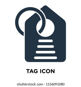 Tag icon vector isolated on white background, Tag transparent sign