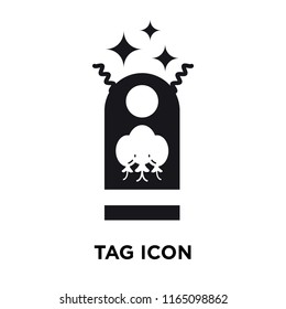 Tag icon vector isolated on white background, Tag transparent sign , celebration pictograms