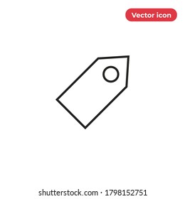 Vector de icono de etiqueta. Signo de etiqueta