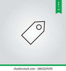 Tag icon vector. Label sign