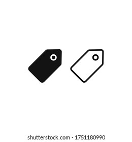 Tag icon vector. Price tag sign