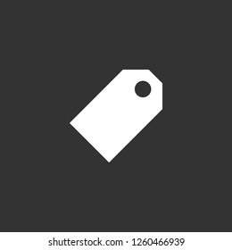 tag icon vector. tag sign on black background. tag icon for web and app