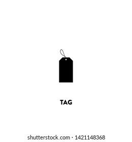 tag icon vector. tag sign on white background. tag icon for web and app