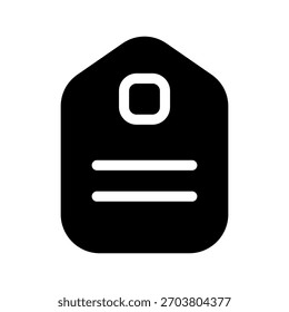 Tag Icon Vector Symbol Design Illustration