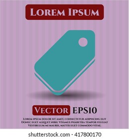 tag icon vector symbol flat eps jpg app web concept website