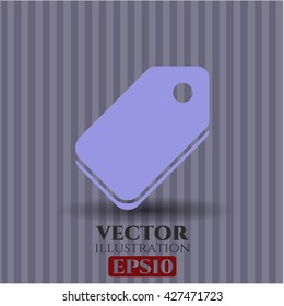 tag icon vector symbol flat eps jpg app web concept website