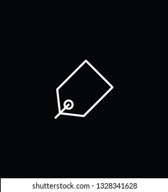 Tag  Icon  -  White