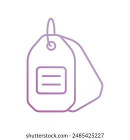 Icono de etiqueta con fondo blanco Vector ilustración de stock
