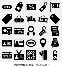 Tag icons set. set of 25 tag filled icons such as do not disturb, badge, ribbon, camera printing photo, bill of house sell, open, sport bag, sale, new, ticket on sale, luggage