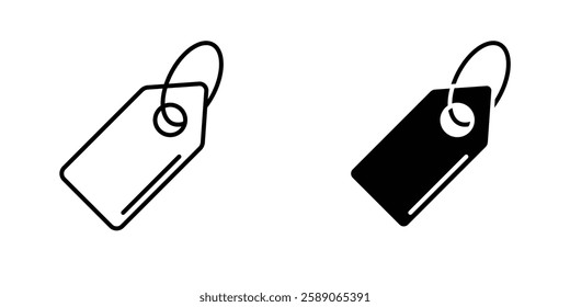 Tag icons thin line illustrations designs