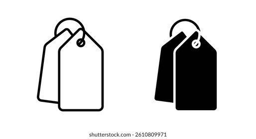 Tag icons. thin line vector icons