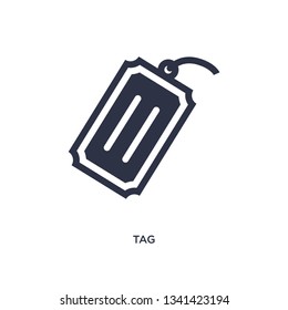 tag isolated icon. Simple element illustration from delivery and logistic concept. tag editable logo symbol design on white background. Can be use for web and mobile.