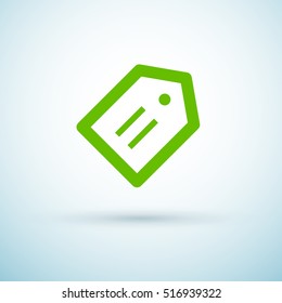 Tag isolated minimal single flat linear icon for application and info-graphic. Sale line vector icon for websites and mobile minimalistic flat design.